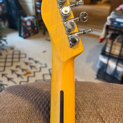 Custom Double cut P \ Tele style. Koa 10 top Mahogany body roasted maple neck image 5