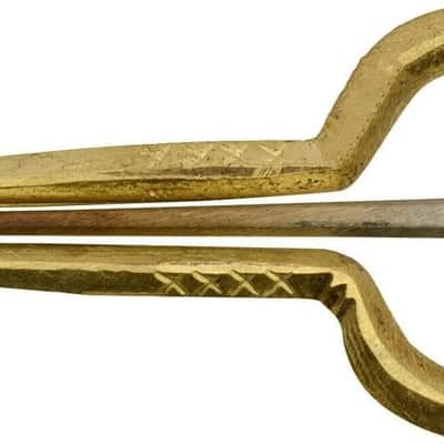 Handmade Rajasthani Folk Musical Morsing Jaw Harps Mukhchang Instrument Brass Morchang Brown image 5