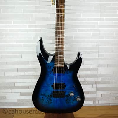 Schecter Omen Elite-6 - See-Thru Blue Burst image 14