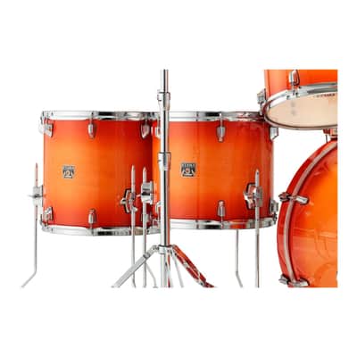 TAMA Superstar Classic 7-Piece Drum Shell Pack (Tangerine Lacquer Burst) image 4