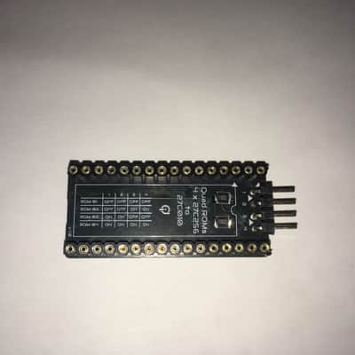 Switcher Adapter QuadROM (4 banks) 4x 27C256 DIP 28-pin to 1x 27C010 DIP 32-pin