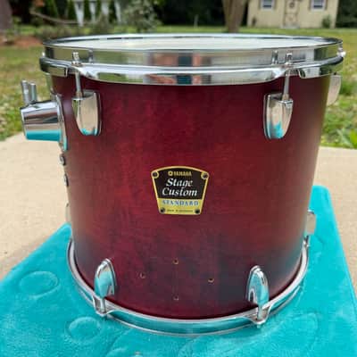 Yamaha 12x14 Stage Custom Standard Mounted Tom 2000s - Red Birch image 3