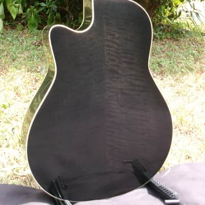 K. Yairi 1992 YD87 Made In Japan Built in Electronics Black+Hard Case image 7
