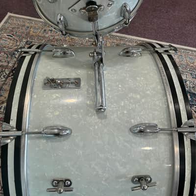 Walberg & Auge Perfection 4-Piece Drum Set, Snare - White Marine Pearl - Super Rare image 2