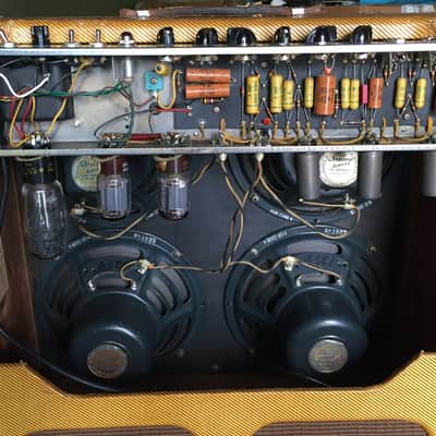 Fender Narrow Panel Tweed Bassman -  5F6 (1957) image 10