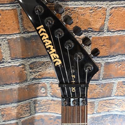 Vintage 1980s Kramer F-1000 Left-Handed Black w/ OHSC image 2