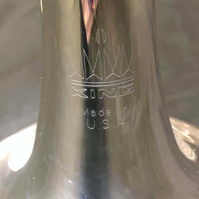 King SB12 System Blue Marching Trumpet Silver-Plated image 5