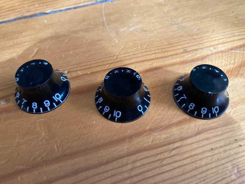 Epiphone Thunderbird Bass Guitar Control Knobs x 3 Korea image 1