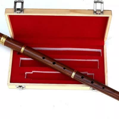 Professional Irish D Flute – 4-Piece Wooden Flute with Natural Finish & Free Case image 4