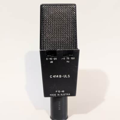 AKG C414 B ULS Large Diaphragm Multipattern Condenser Microphone 1990s - Black image 4