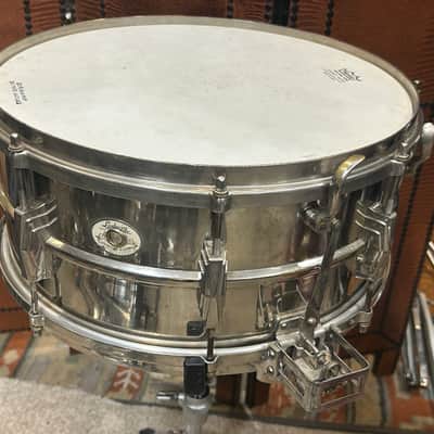 Ludwig&Ludwig Silver Anniversary 6 1/2 X 14" Snare Drum (TL-416) 1936 - Nickle Over Brass (NOB) image 1