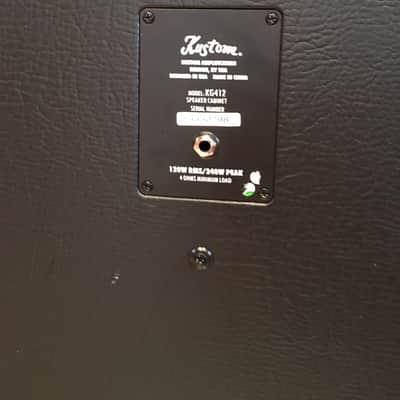 Kustom KG412 4x12 Guitar Cabinet Black, Celestion(UK) Greenbacks image 7