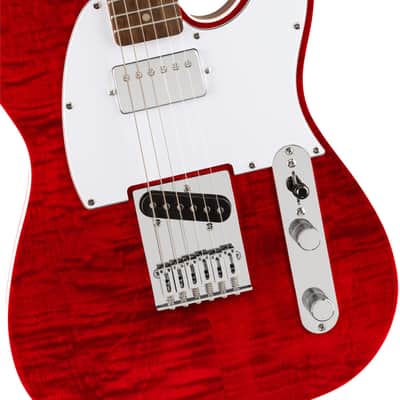 SQUIER - Affinity Series Telecaster FMT SH  Laurel Fingerboard  White Pickguard  Crimson Red Transparent - 0378280538 image 3