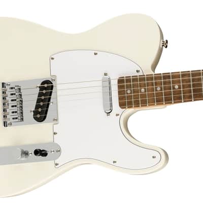 Squier Affinity Series Telecaster Electric Guitar - Olympic White with Laurel Fingerboard image 5