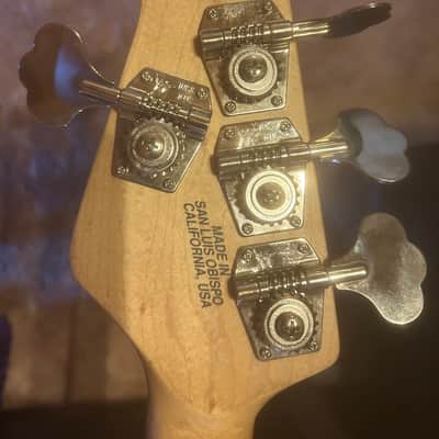Ernie Ball Music Man StingRay 5 H with Maple Fretboard 1999 - 2018 - Translucent Red image 5