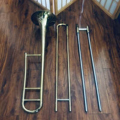 F.E. Olds and Son Professional Level Tenor Trombone 1955-1979 - Brass READ image 21