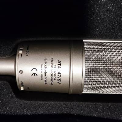 Audio-Technica AT4047/SV Large-Diaphragm Side-Address Cardioid Condenser Microphone 2010s - Silver image 2