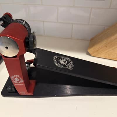 Trick Pro 1-V Black Widow Bigfoot Longboard Double Bass Drum Pedal 2020s - Red & Black image 6