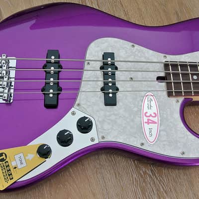 Bacchus Global Series - WL-434 Purple Heart Limited - 4 String Bass - Metallic Purple image 3