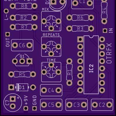 Slap PCB - Build your own Slapback Echo Delay Pedal! image 1
