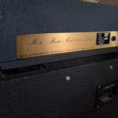 Marshall JMP 2203 Mk2 Master Model Lead 100-Watt Head 1978 - Black image 7