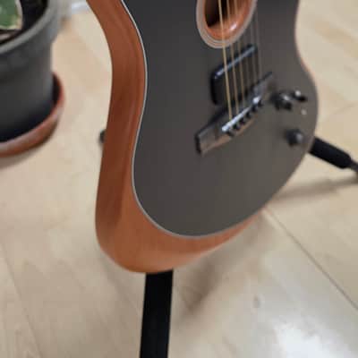 Fender American Acoustasonic Jazzmaster BRAND NEW Tungsten Green Mahogany Spruce Tim Shaw Shawbucker Humbucker Pickup Fishman Piezo System Semi-Hollow Body Acoustic-Electric Guitar image 10