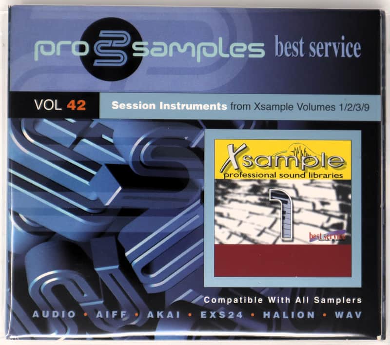 Best Service Pro Samples Vol.42 Session Instruments Sample Library/Sound Library/Sampling Double CD AKAI/AUDIO/ACID/AIFF/WAV/EXS24/HALION image 1