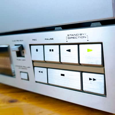 Akai GX-77 reel to reel - [Superb!] condition, refurbished ($600!), original takeup reel, original service manual, extra NOS tape! image 6