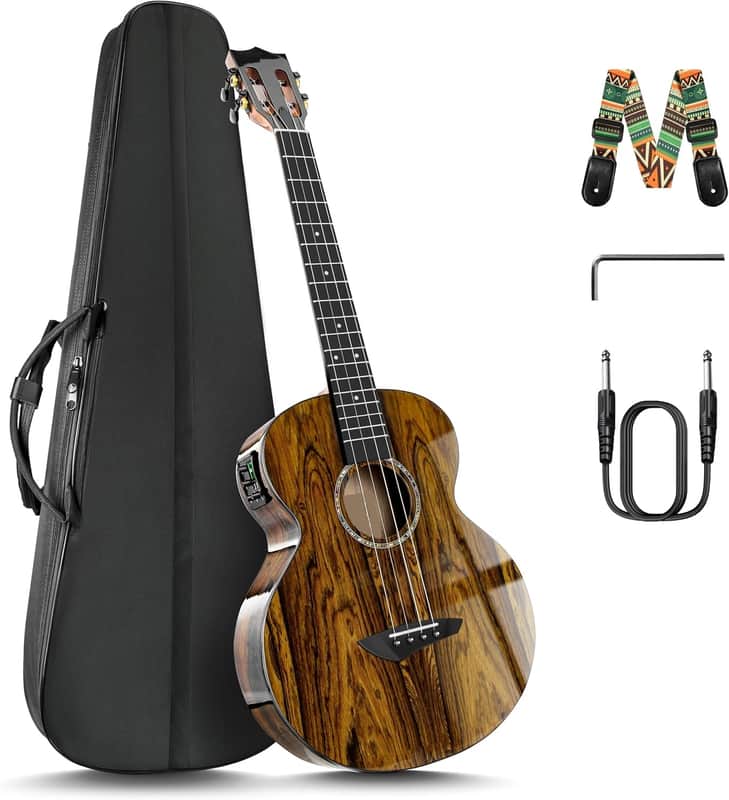 Glossy Baritone Acoustic & Electric Ukulele image 1