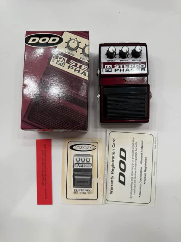 DOD Digitech FX20C Stereo Phasor Analog Phase Shifter Guitar Effect Pedal + Box image 1
