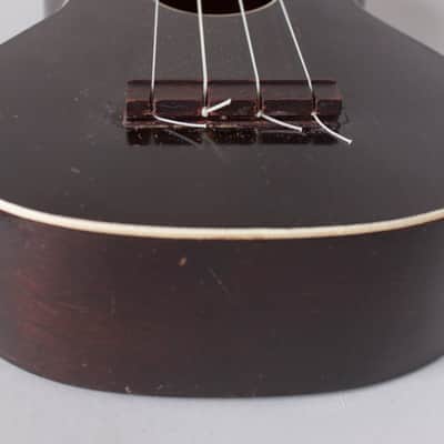 Regal  Soprano Ukulele (1920s), black gig bag case. image 12