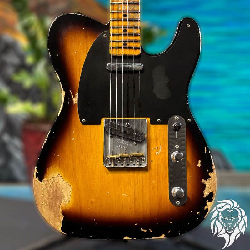 Fender Custom Shop 1952 Telecaster Heavy Relic Big U 2-Tone Sunburst R128105 image 1
