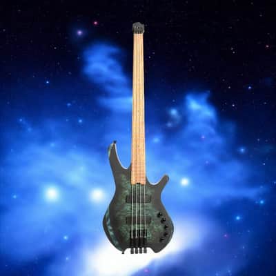 Cort Artisan Space 4 Bass - Star Dust Green; Premium Tone & Stellar Design! w/ Gig Bag image 11