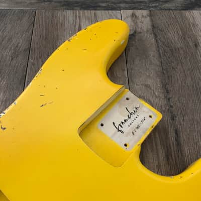 FRANCHIN Jupiter bass body Relic Aged Monaco Yellow 100% Nitro Lacquer Poplar Precision P-Bass Style Made in Italy - Stock piece #23660926 image 8