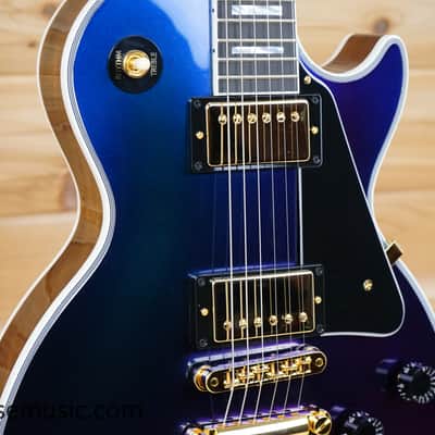 Gibson Exclusive M2M Les Paul Custom - Hemisphere Shift - Walnut Back Gloss image 5
