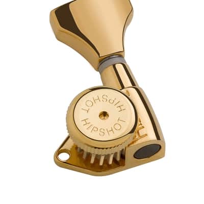 Hipshot Grip-Lock Open 18:1 6 inline Left Hand Gold locking tuners 6K1GL0GT