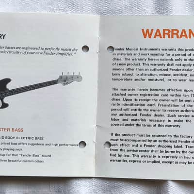 1977 Fender Musicmaster Bass Amp - Silverface Tube Amp with EU 230V Voltage Including Original Owners Manual image 16