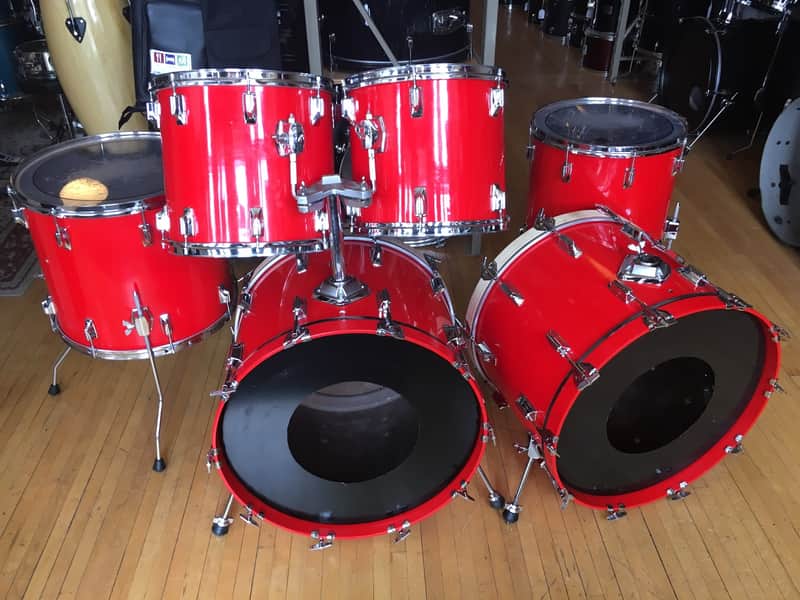 Tama Rockstar 6pc Double Bass Kit Hot Red | Reverb