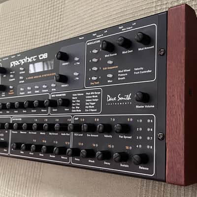 Dave Smith Instruments Prophet 08 PE Desktop 8-Voice Desktop Synthesizer 2012 - 2016 - Black with Wood Sides image 4