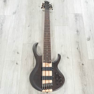 Ibanez BTB606 BTB Standard 6-String Bass, Rosewood Fretboard, Transparent Gray Flat image 3