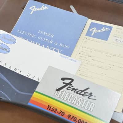 1985 Fender Japan TL52-70 Telecaster A000345 Ultra-Early A Serial Full Set MIJ image 3