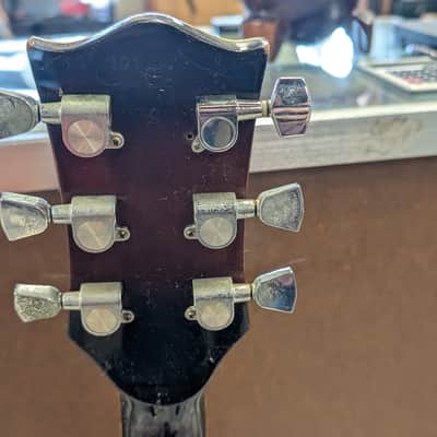 Cortez Les Paul Style Electric Guitar - Vintage Sunburst, Lawsuit Era Copy, Block Inlays image 7