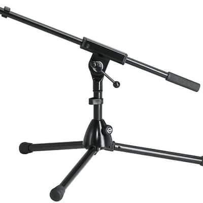 K&M 259/1 Extra Low Microphone Boom Stand Black image 1
