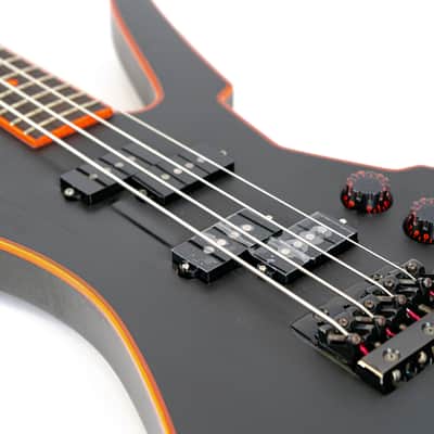 1985 Takamine GB400 Electric Bass - MIJ - Black & Red - RARE image 3