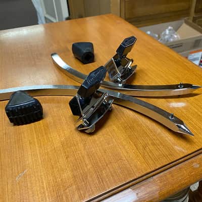Ludwig Vintage Bass Drum Spur Mounts and Spurs (1/2"), 1970s/80s image 4