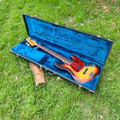 Vintage Fender 1966 Jazz Bass Bound Neck Dot Inlays image 24