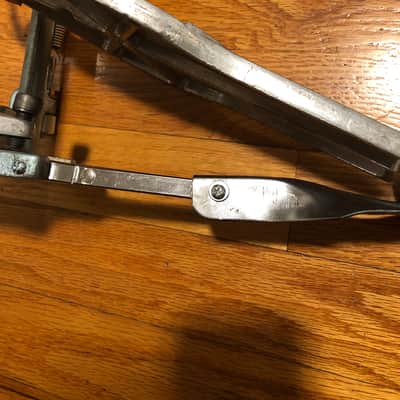COOL & QUIET! Refurbished Vintage Slingerland Tempo King bass drum pedal leather strap for set kit w/ Ludwig beater image 6
