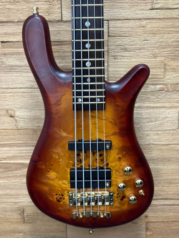 Warwick Teambuilt Streamer LX 2025 Limited Edition 5- string bass  - Honey Sunset Burst. 8lbs 3oz w/gig bag + goodies. New! image 1