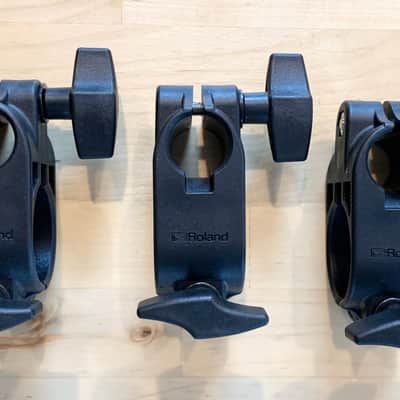 3X NEW Roland MDH-6U V-Drum 1.5 inch Rack Clamps (Clamp Only) Pad Tom Snare Mount 7U image 2