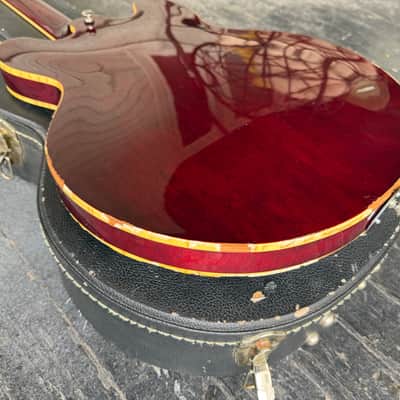 Vintage Epiphone Riviera Japan 1983 Maxons - Wine Red image 15